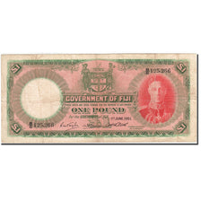 Banknote, Fiji, 1 Pound, 1937-1951, 1951-06-01, KM:40f, VF(20-25)