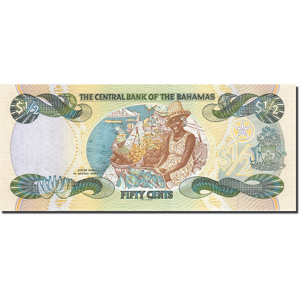 Billete, 1/2 Dollar, 2000, Bahamas, KM:68, 2001, UNC