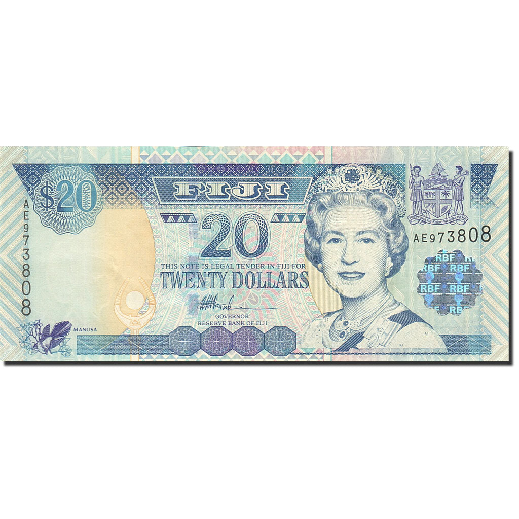 Banknote, Fiji, 20 Dollars, 2002, Undated (2002), KM:107a, UNC(65-70)