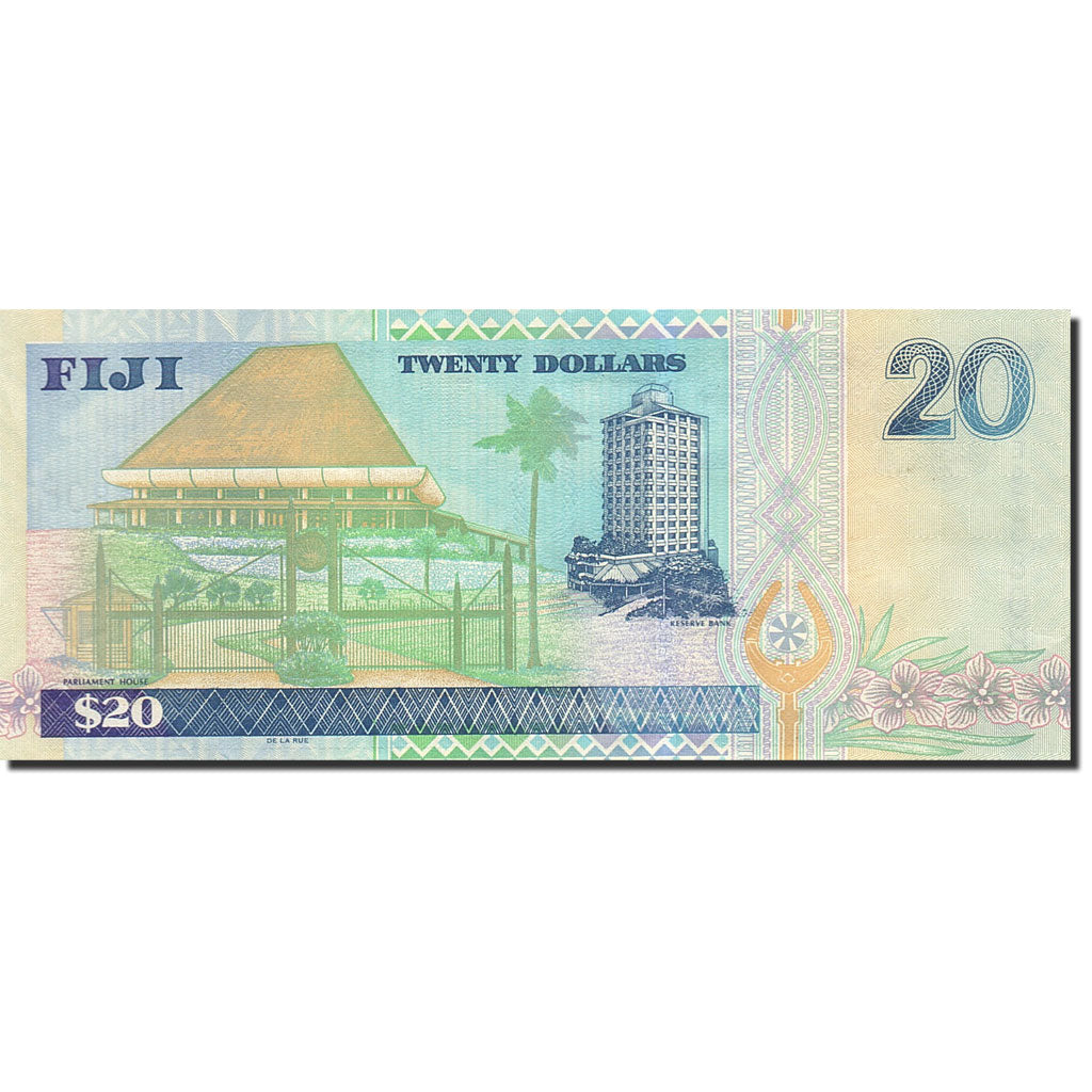 Banknote, Fiji, 20 Dollars, 2002, Undated (2002), KM:107a, UNC(65-70)