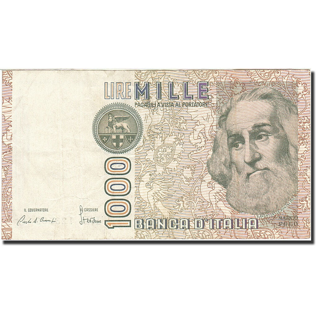Banknote, Italy, 1000 Lire, 1982-1983, 1982-01-06, KM:109a, EF(40-45)