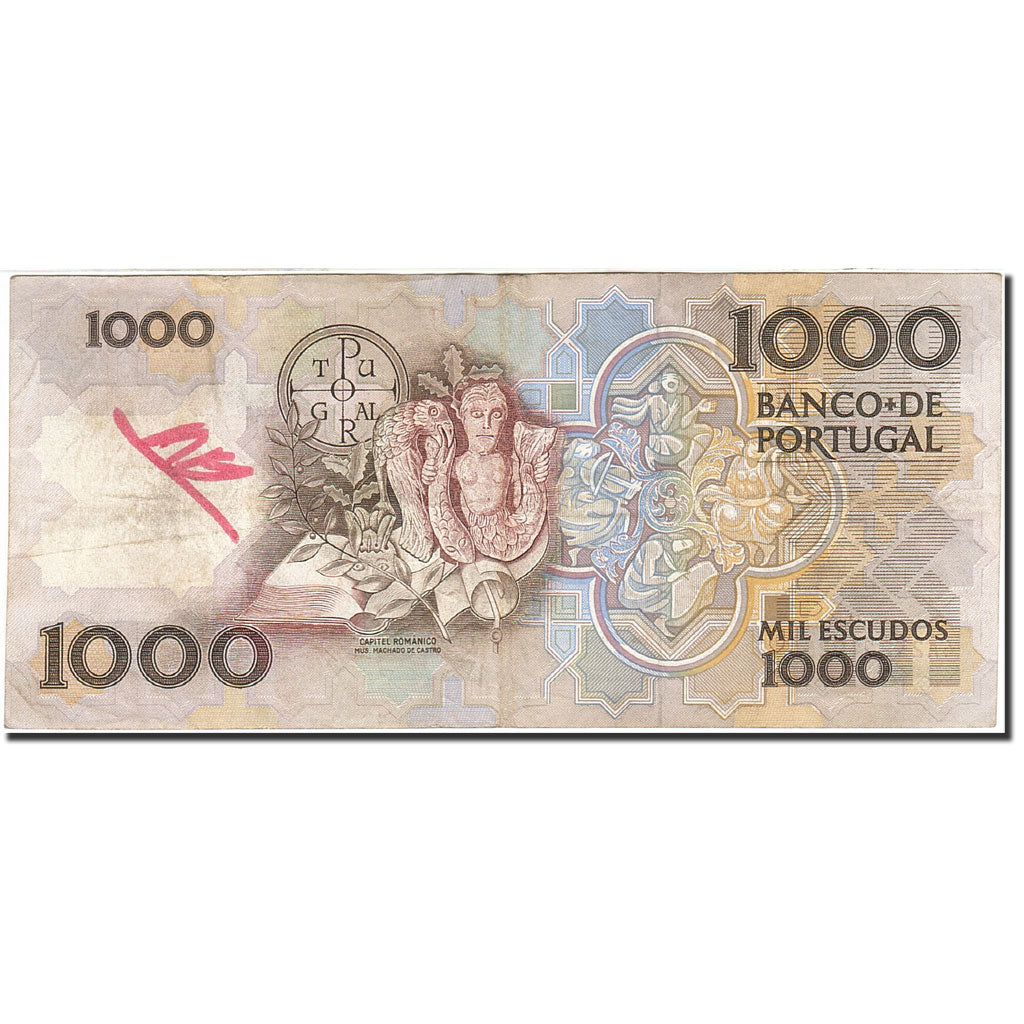 Banknote, Portugal, 1000 Escudos, 1980-1989, 1990-12-20, KM:181h, VF(20-25)