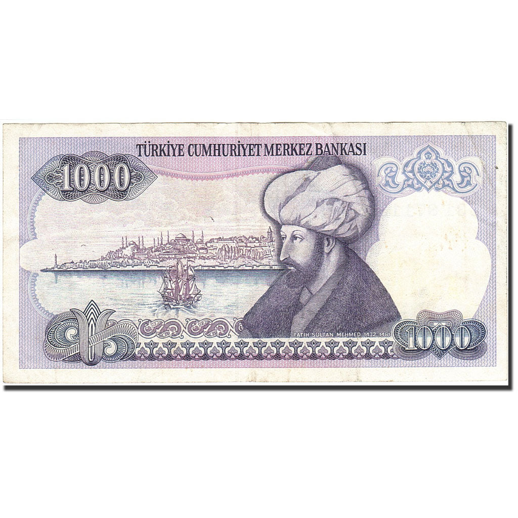 Geldschein, Türkei, 1000 Lira, 1984-1997, 1986, KM:196, SS+