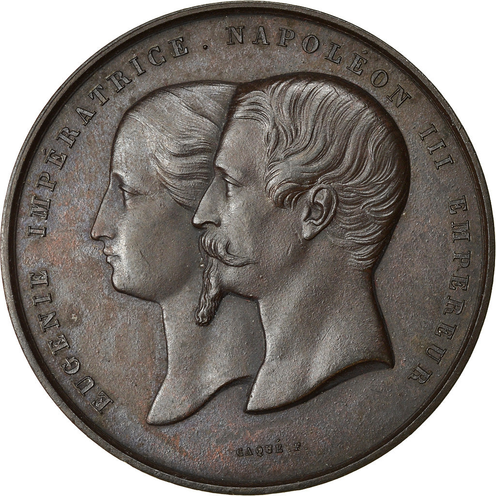 Frankreich, Medaille, Napoléon III, Palais de l'Industrie, Pavillon Nord
