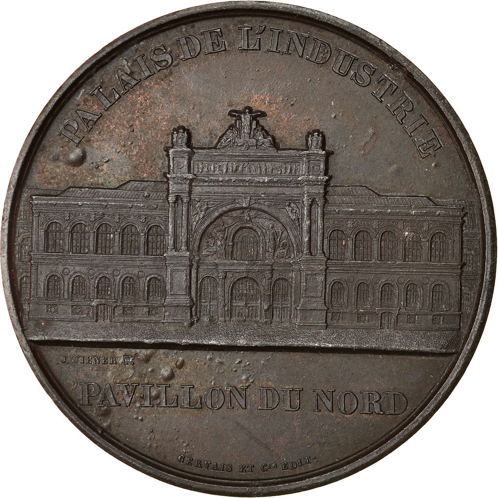 Frankreich, Medaille, Napoléon III, Palais de l'Industrie, Pavillon Nord