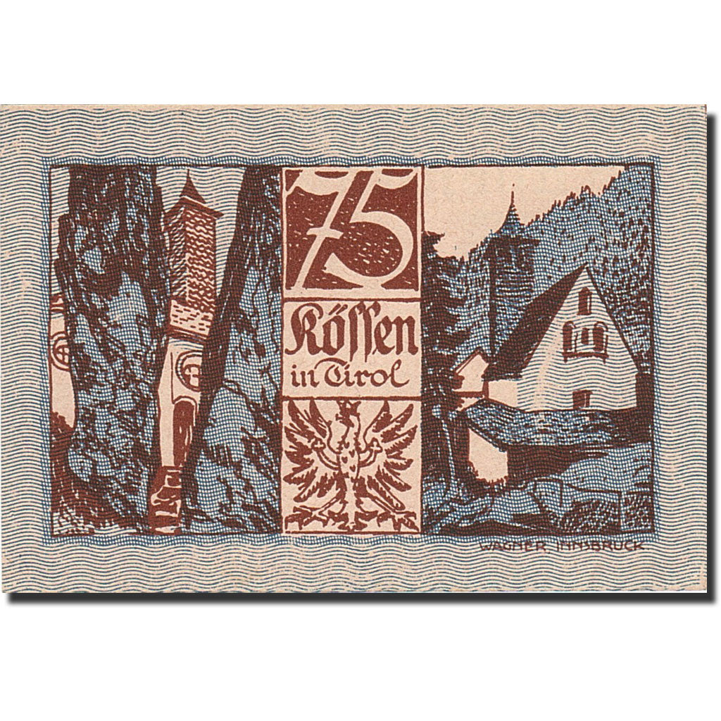 Banknote, Austria, Koffen in Tirol, 80 Heller, Eglise, 1920, 1920-12-31, UNC(63)