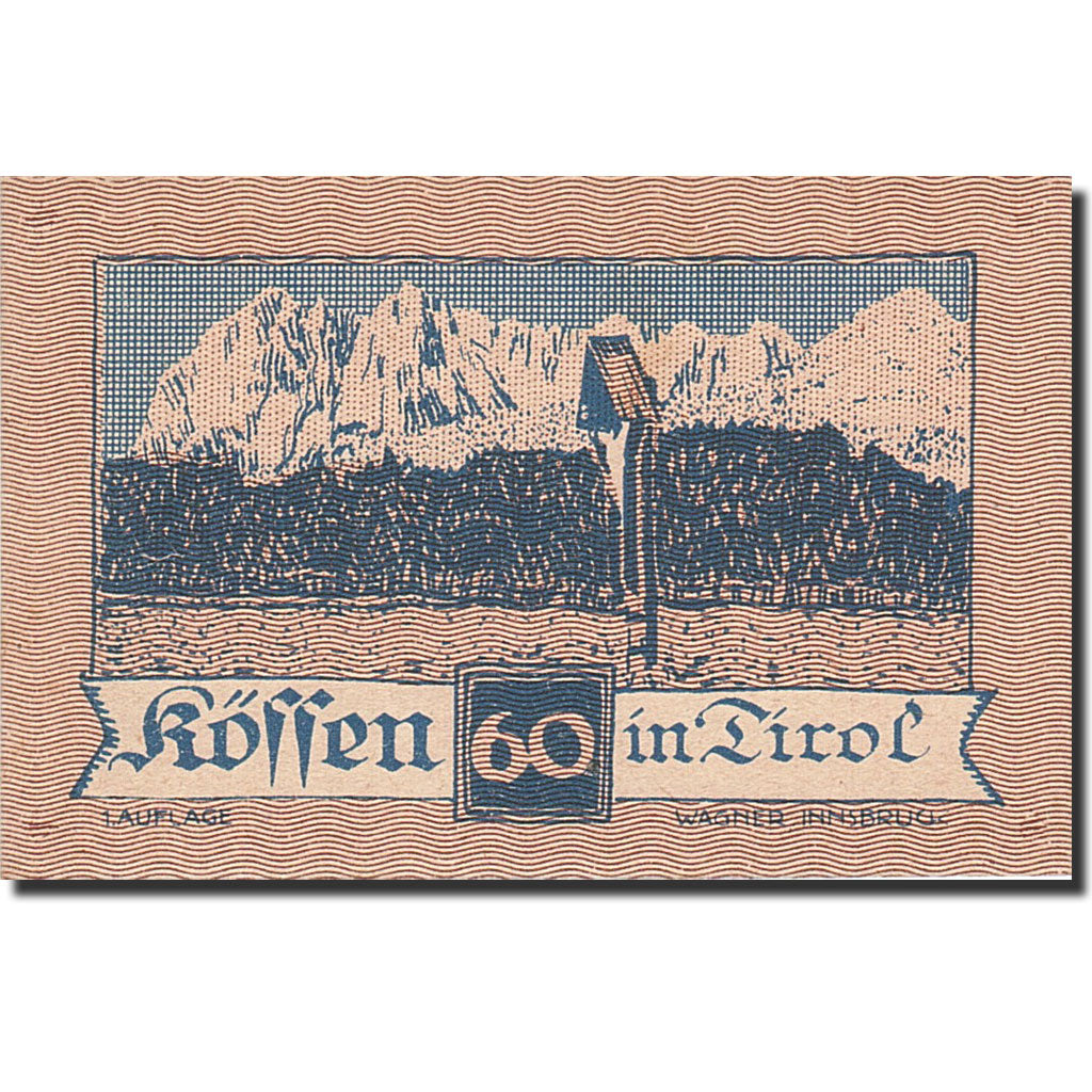 Billet, Autriche, Koffen in Tirol, 50 Heller, montagne, 1920, 1920-12-31, NEUF
