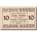 Banknote, Austria, Hepfau-Uttendorf, 10 Heller, village, 1920, 1920-12-31