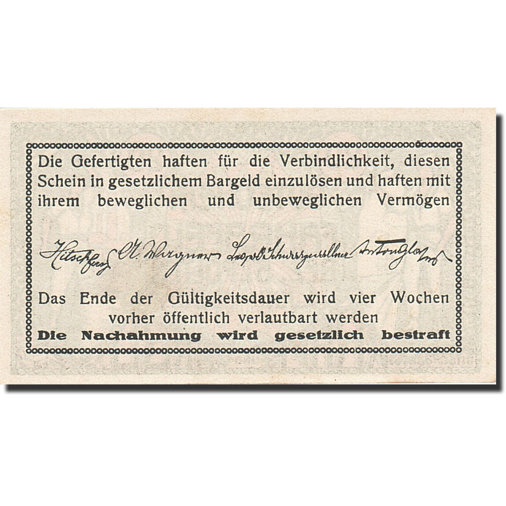 Banknote, Austria, Sankt Polten, 20 Heller, Agriculture et Industrie, 1920