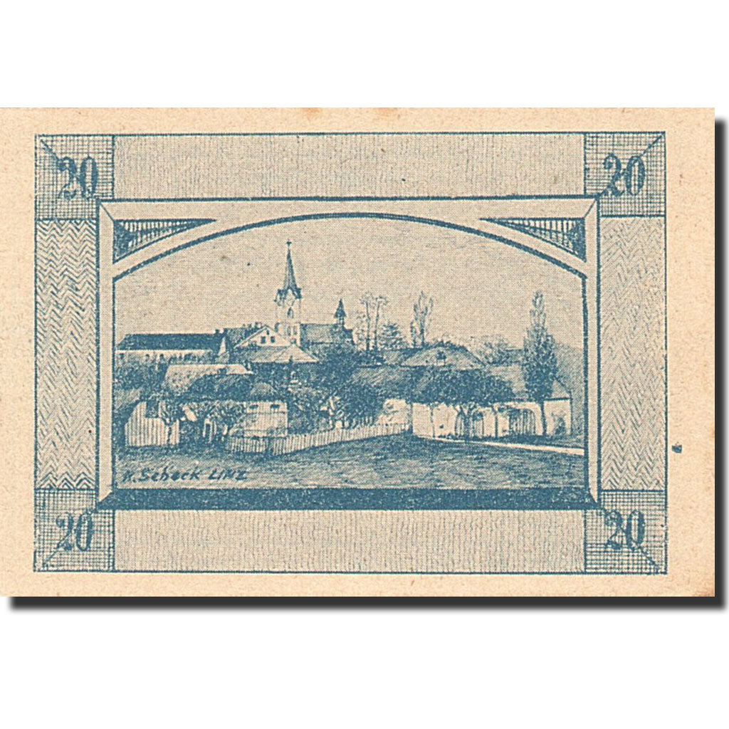 Banknote, Austria, Herzogsdorf, 20 Heller, village, 1920, 1920-12-31, AU(55-58)
