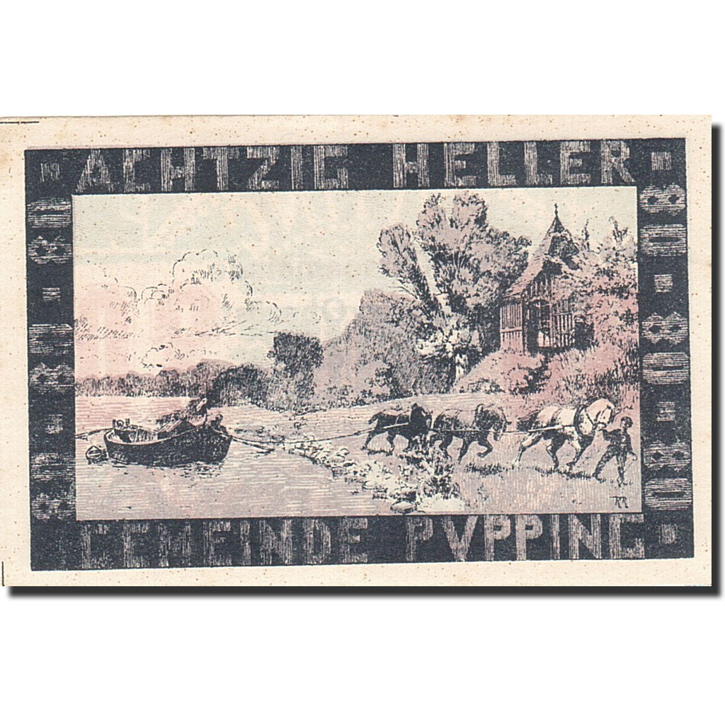 Banknote, Austria, Pupping, 80 Heller, personnage, 1920, 1920-12-31, UNC(63)