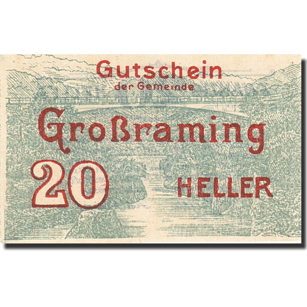Banknote, Austria, Grossraming, 20 Heller, pont, 1920, 1920-12-31, UNC(65-70)