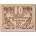 Banknote, Austria, Grunburg, 10 Heller, corne d'abondance, 1920, 1920-12-31