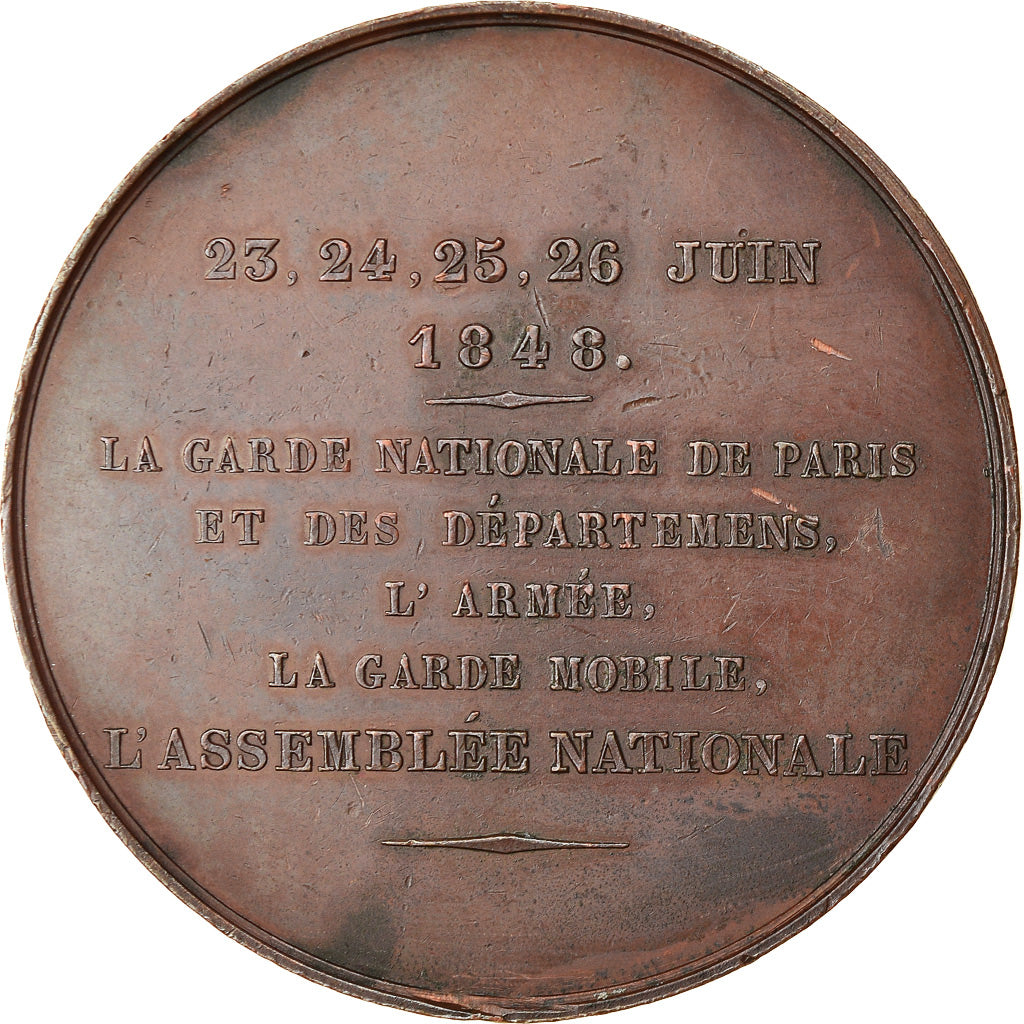 France, Médaille, Seconde République, Journées du 22 au 26 Juin, History