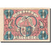 Banknote, Austria, Aschach an der Donau, 10 Heller, Blason, 1920, 1920-12-31