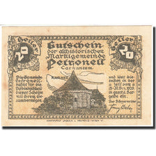 Banknote, Austria, Petronell-Carnuntum, 20 Heller, château, 1920, 1920-12-31
