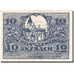 Banknote, Austria, Maria Anzbach, 10 Heller, Eglise, 1921, 1921-01-15