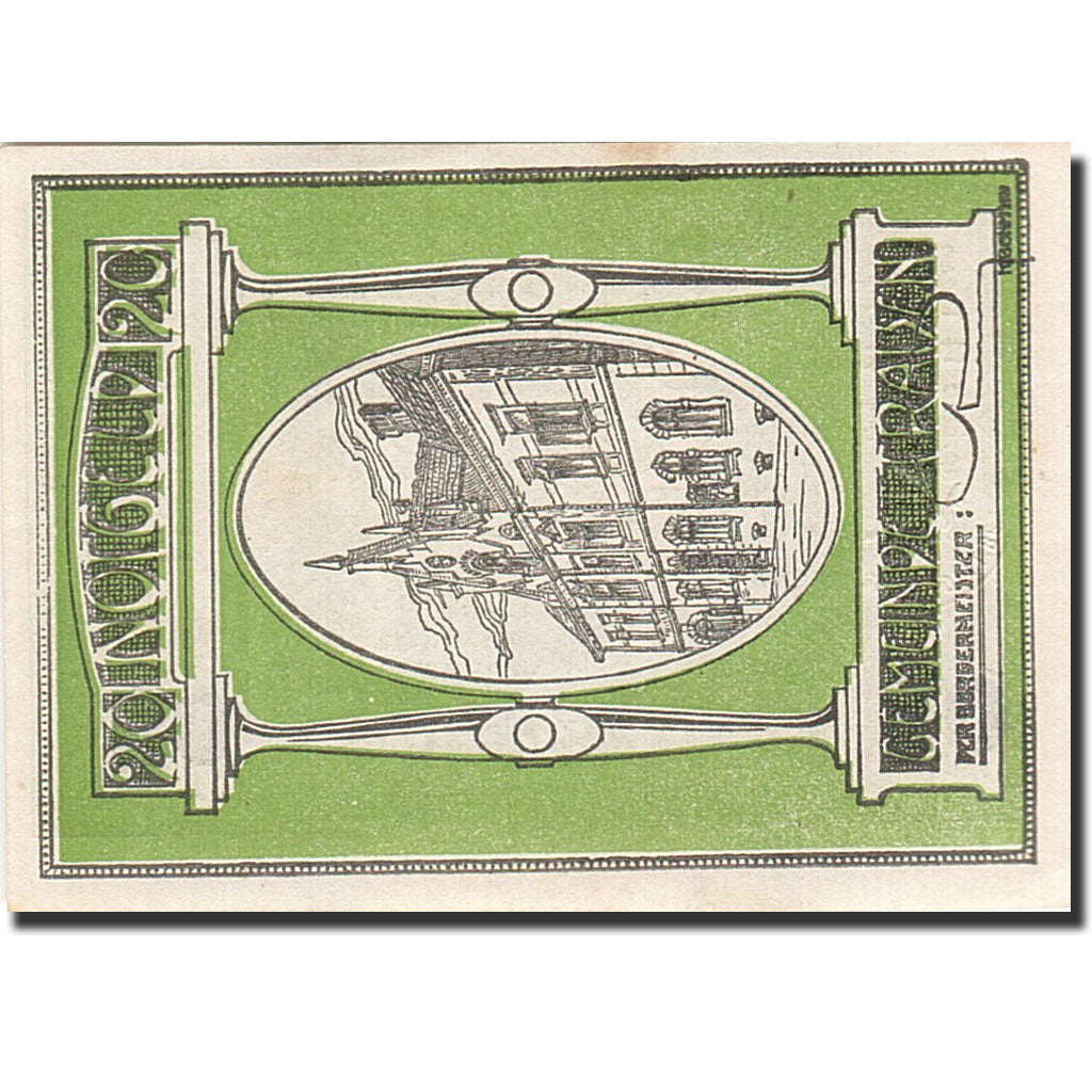 Banknote, Austria, Traisen, 50 Heller, Batiment, 1920, 1920-12-31, UNC(60-62)