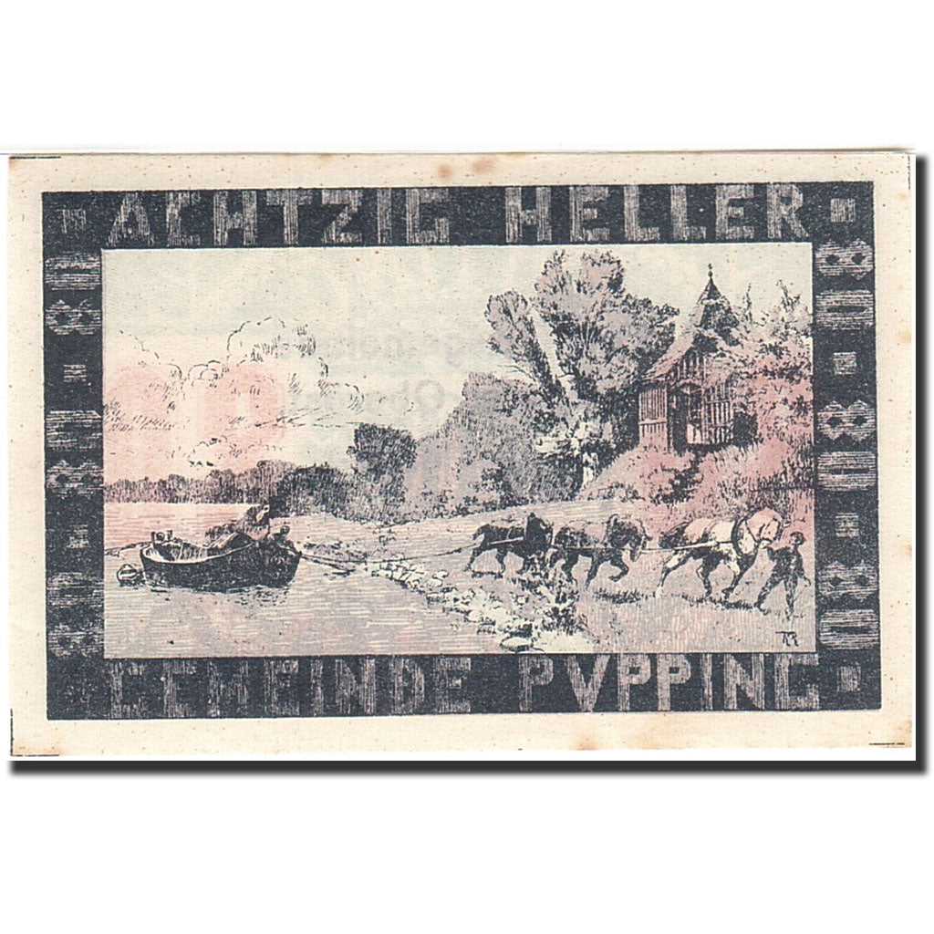 Banknote, Austria, Pupping, 80 Heller, paysage, 1920, 1920-12-31, AU(55-58)