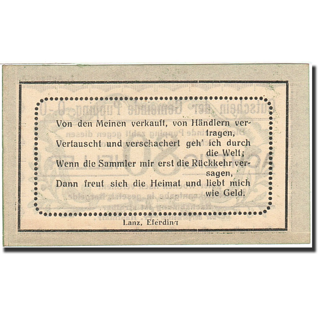 Banknote, Austria, Pupping, 80 Heller, valeur faciale, 1920, 1920-12-31, UNC(63)