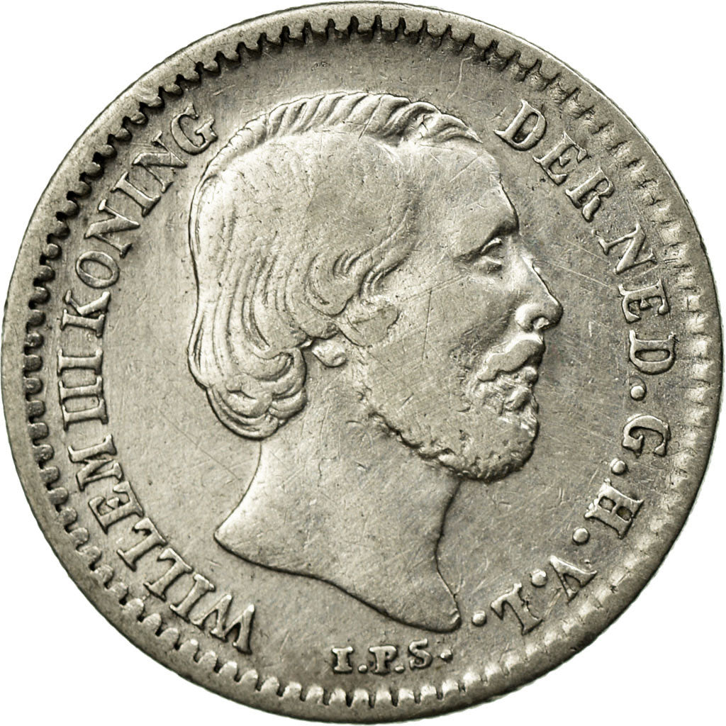 Coin, Netherlands, William III, 10 Cents, 1878, VF(30-35), Silver, KM:80