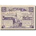 Banknote, Austria, Wiesen, 20 Heller, Eglise, 1921, 1921-05-31, UNC(63)