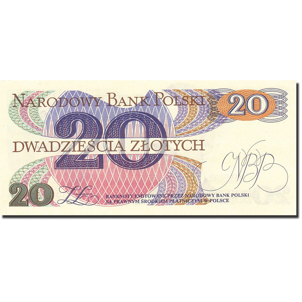 Banknote, Poland, 20 Zlotych, 1977, 1982-06-01, KM:149a, UNC(65-70)