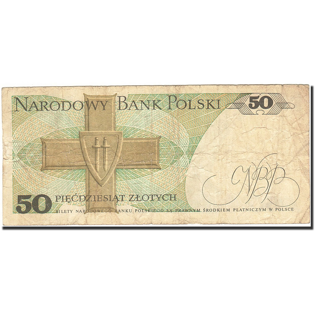 Banconote, Polonia, 50 Zlotych, 1974-1976, KM:142c, 1986-06-01, B+