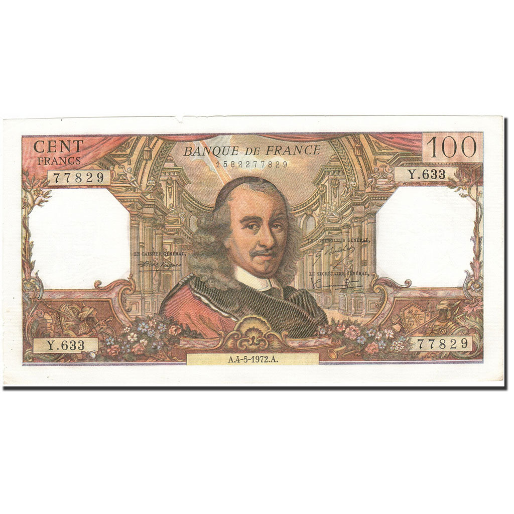 Geldschein, Frankreich, 100 Francs, 1964, 1972-05-04, SS, Fayette:65.39, KM:149d