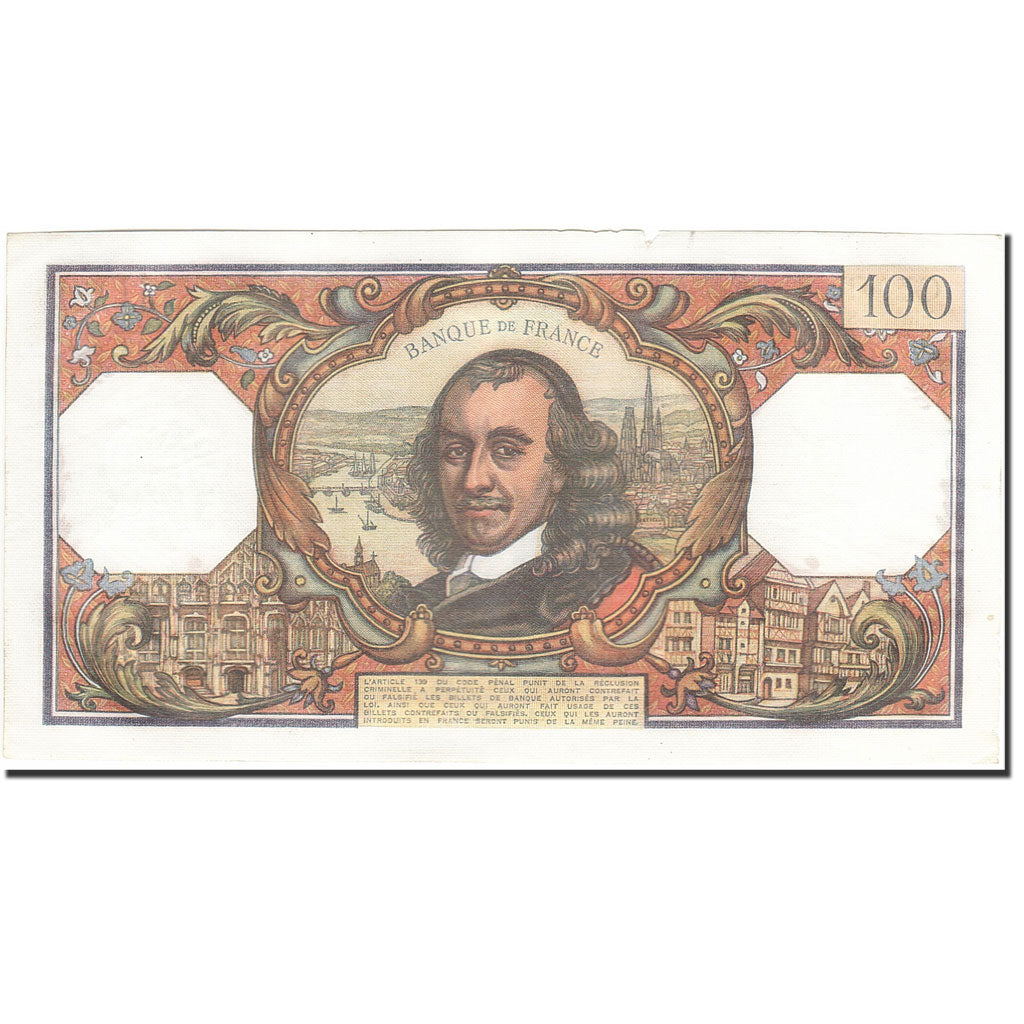 Geldschein, Frankreich, 100 Francs, 1964, 1972-05-04, SS, Fayette:65.39, KM:149d