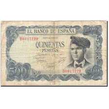 Billet, Espagne, 500 Pesetas, 1970-1971, 1971-07-23, KM:153a, TB