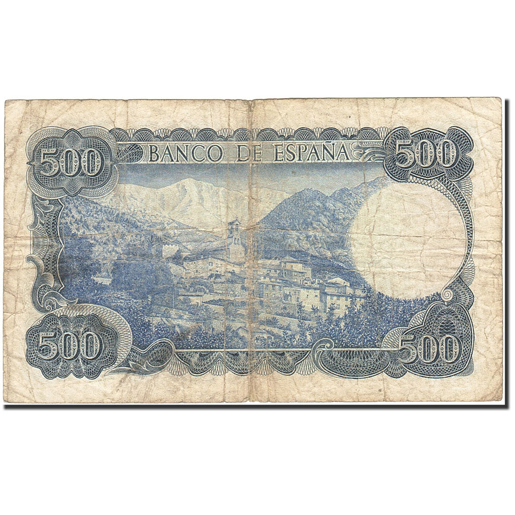 Banconote, Spagna, 500 Pesetas, 1970-1971, KM:153a, 1971-07-23, MB