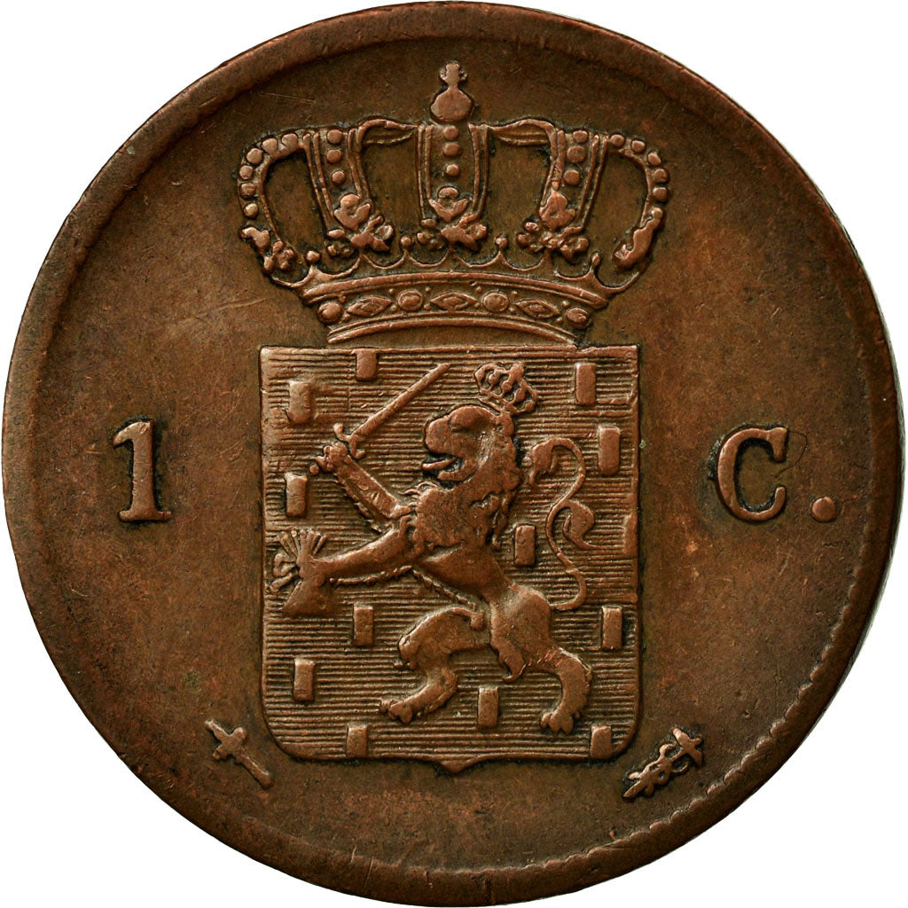 Münze, Niederlande, William III, Cent, 1863, SS, Kupfer, KM:100