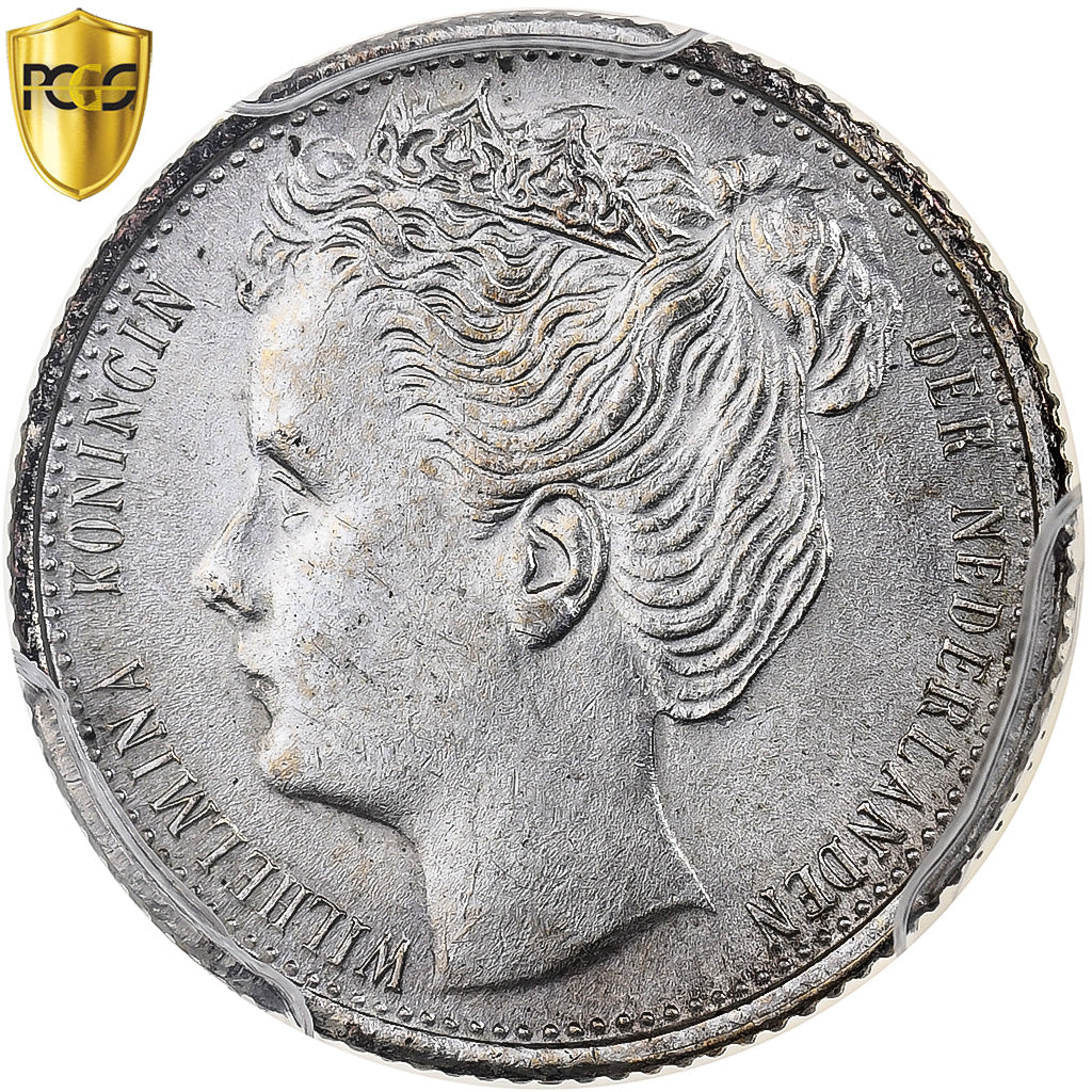 Netherlands, Wilhelmina I, 10 Cents, 1903, Utrecht, Silver, PCGS, MS62, KM:135