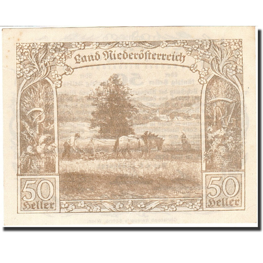 Banknote, Austria, Vienne, 50 Heller, agriculteur, 1920, 1920-12-31, AU(55-58)