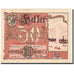 Banknote, Austria, Aschach an der Donau, 50 Heller, Blason, 1920, 1920