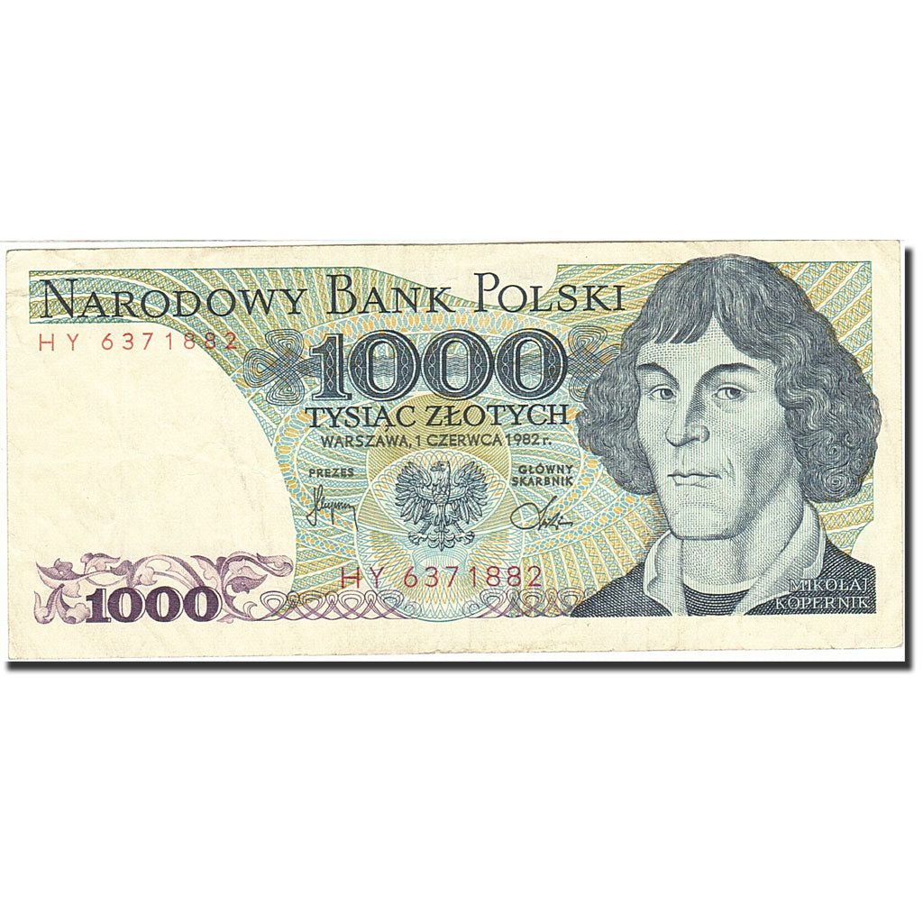 Banconote, Polonia, 1000 Zlotych, 1974-1976, KM:146c, 1982-06-01, BB+