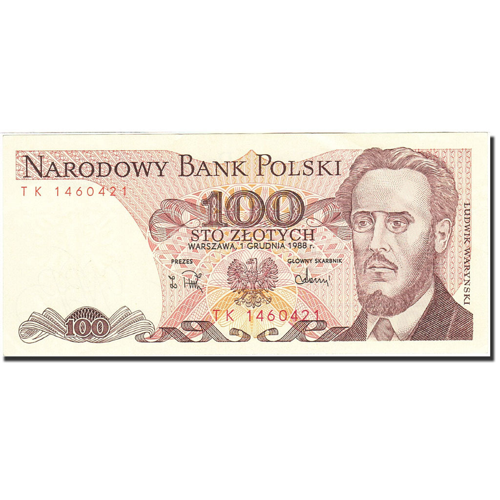 Banconote, Polonia, 100 Zlotych, 1974-1976, KM:143e, 1988-12-01, SPL-