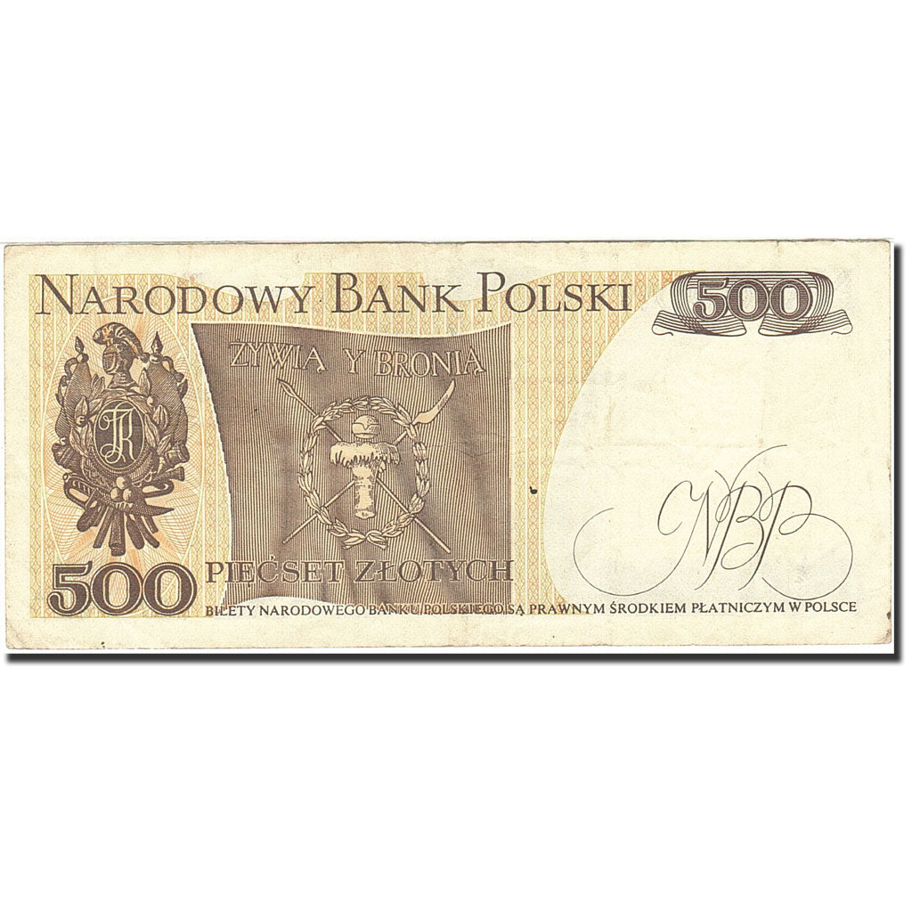 Banconote, Polonia, 500 Zlotych, 1974-1976, KM:145d, 1982-06-01, BB