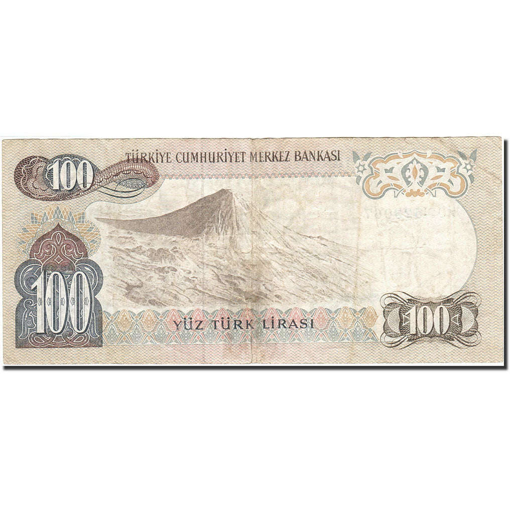 Geldschein, Türkei, 100 Lira, 1971-1982, 1972-05-15, KM:189a, S