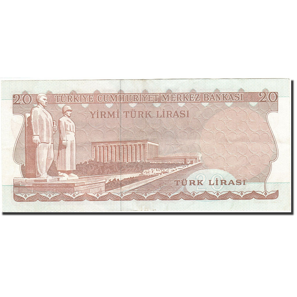 Billete, 20 Lira, 1971-1982, Turquía, KM:187a, 1974, EBC