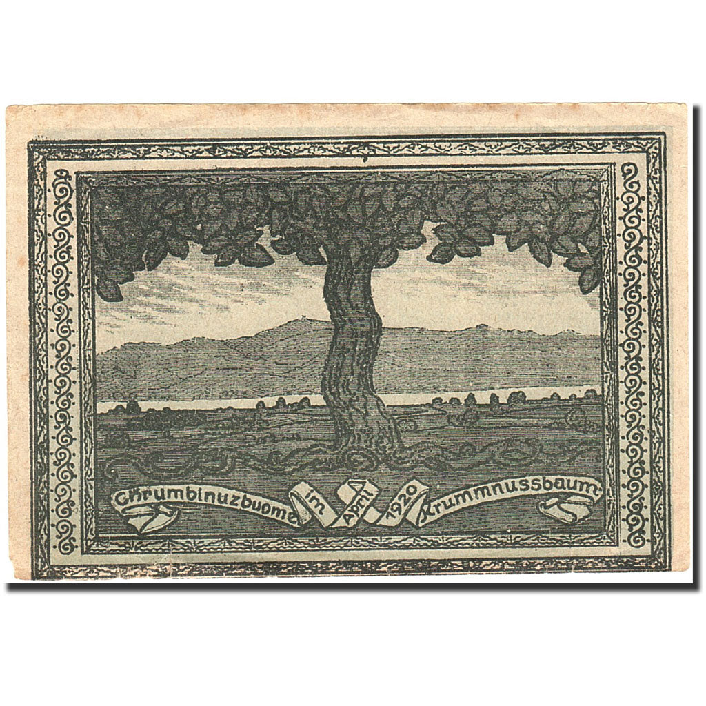 Banknote, Austria, Krummnusssbaum, 50 Heller, personnage, 1920, 1920-12-31