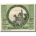 Banknote, Austria, Weissenkirchen an der Donau, 20 Heller, château, 1920