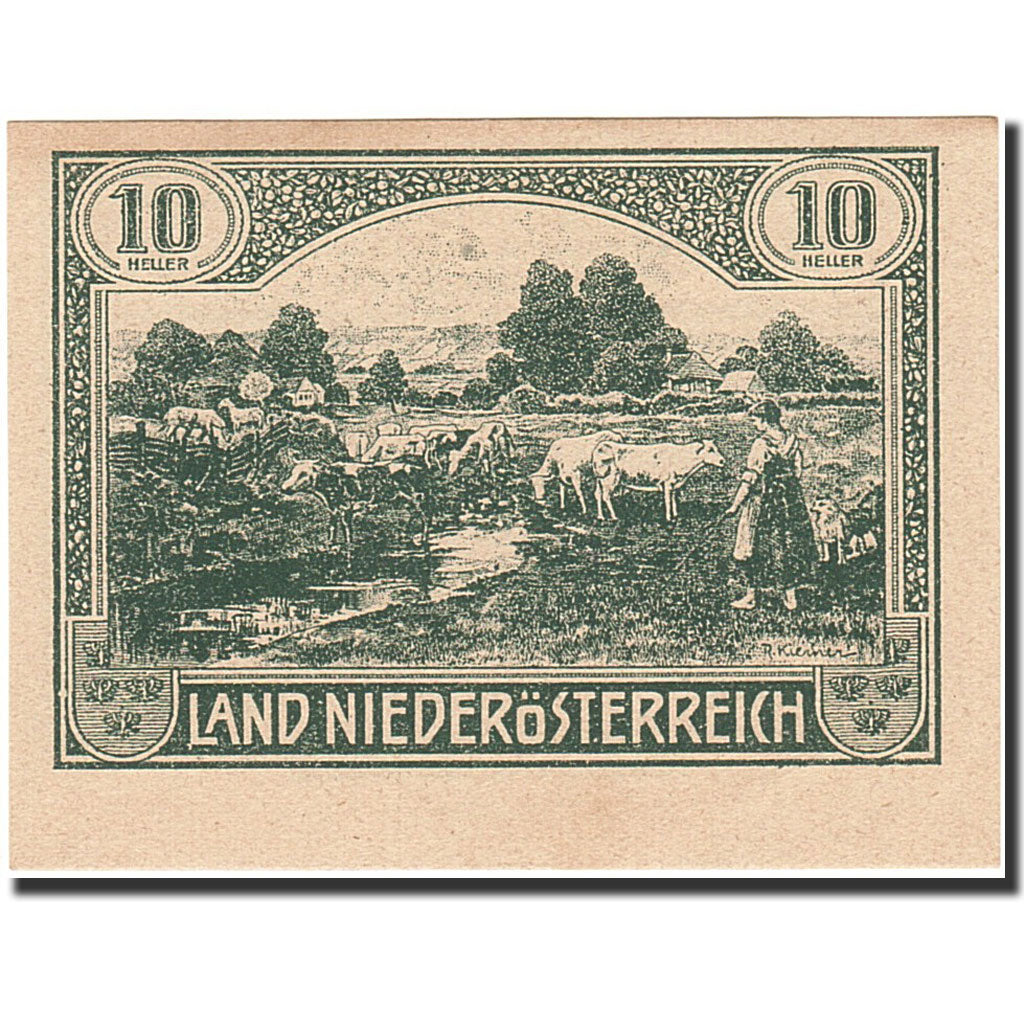 Banconote, Austria, Vienne, 10 Heller, ferme, 1920, 1920-12-31, SPL