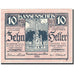 Banknote, Austria, Traiskirchen, 10 Heller, Monument, 1921, 1921-05-31, UNC(63)