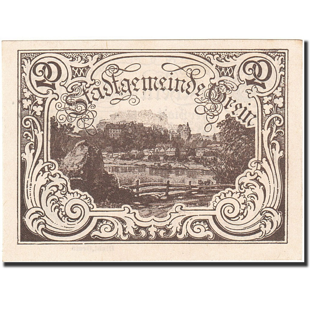 Banknote, Austria, Grein, 20 Heller, paysage, 1921, 1921-04-15, UNC(64)