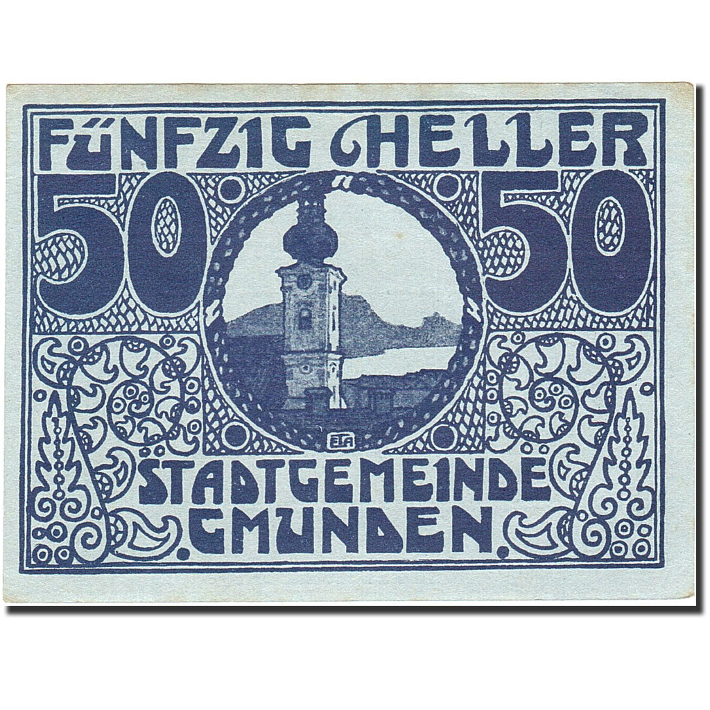 Geldschein, Österreich, Gmunden, 50 Heller, valeur faciale, 1920, 1920-03-31