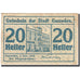 Banknote, Austria, Gmunden, 20 Heller, Batiment, 1919, 1919-12-01, EF(40-45)