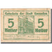 Banknote, Austria, Gmunden, 5 Heller, Batiment, 1920, 1920-01-03, F(12-15)