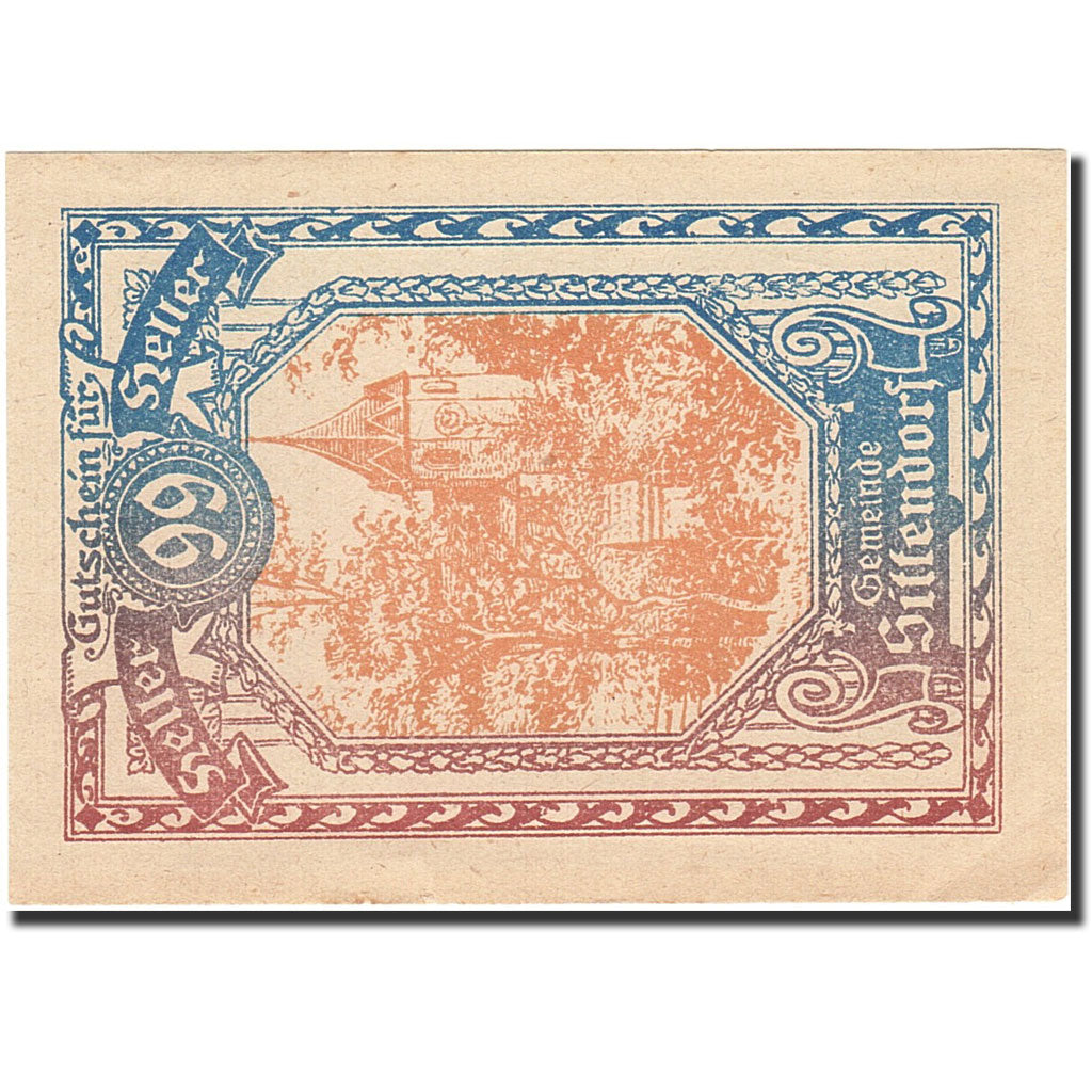 Banknote, Austria, Sittendorf, 90 Heller, Eglise, 1920, 1920-12-31, AU(55-58)
